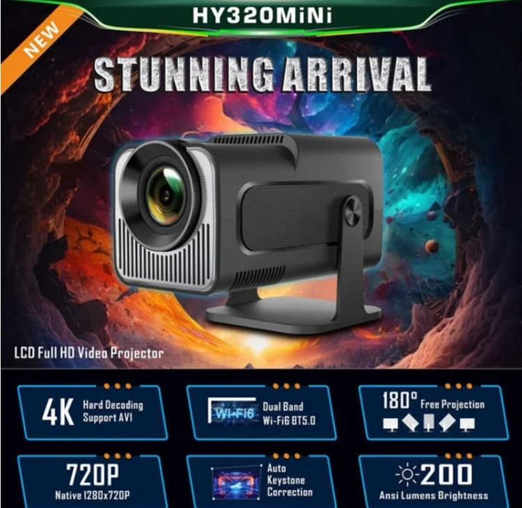 ویدیو پروژکتور HY320 کارتن طلایی
