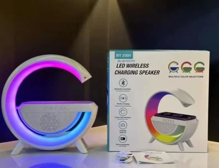 اسپیکر بلوتوثی دارای شارژر وایرلس و LED مدل G600