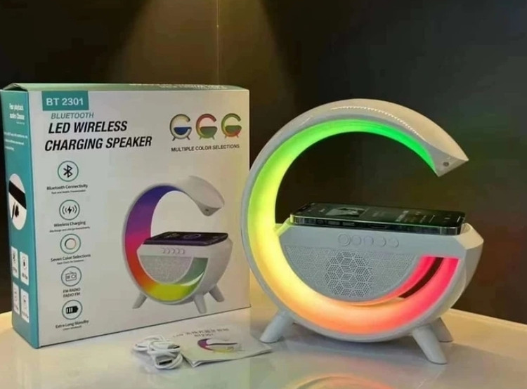 اسپیکر بلوتوثی دارای شارژر وایرلس و LED مدل G600