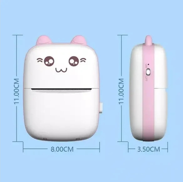 مینی پرینتر حرارتی مدل خرگوشی Eschen مدل Portable Printer| MINI PRINTER