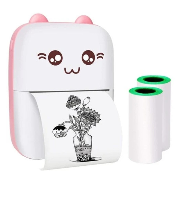مینی پرینتر حرارتی مدل خرگوشی Eschen مدل Portable Printer| MINI PRINTER