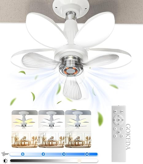 چراغ پنکهدار تاشو LED مدل Folding Fan Light با کنترل