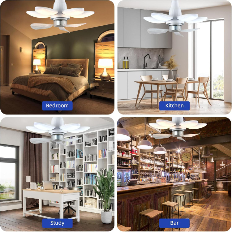 چراغ پنکهدار تاشو LED مدل Folding Fan Light با کنترل