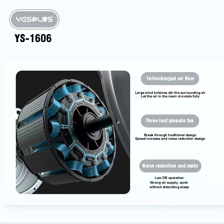 پنکه رومیزی شارژی Yesplusمدل Ys-1606