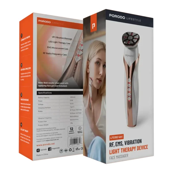 دستگاه نور درمانی ارتعاشی پرودو مدل PORODO RF SKIN REJUVENATE LFST100
