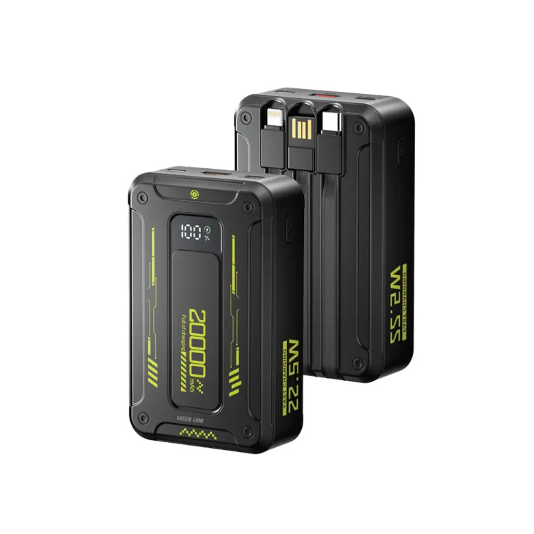 پاوربانک 20000 میلی آمپر اکستریم 20 گرین لاین Green lion Xtreme 20 Power Bank 20000mAh