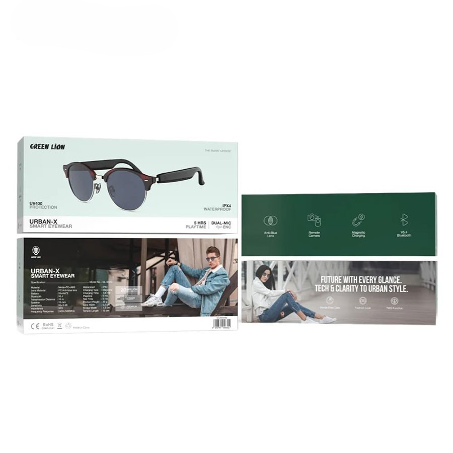 عینک هوشمند گرین لاین مدل Green Lion Urban-X Smart Glasses