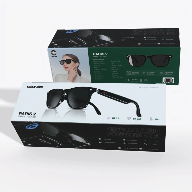 عینک هوشمند گرین لاین مدل Green Lion Paris 2 Smart Glasses