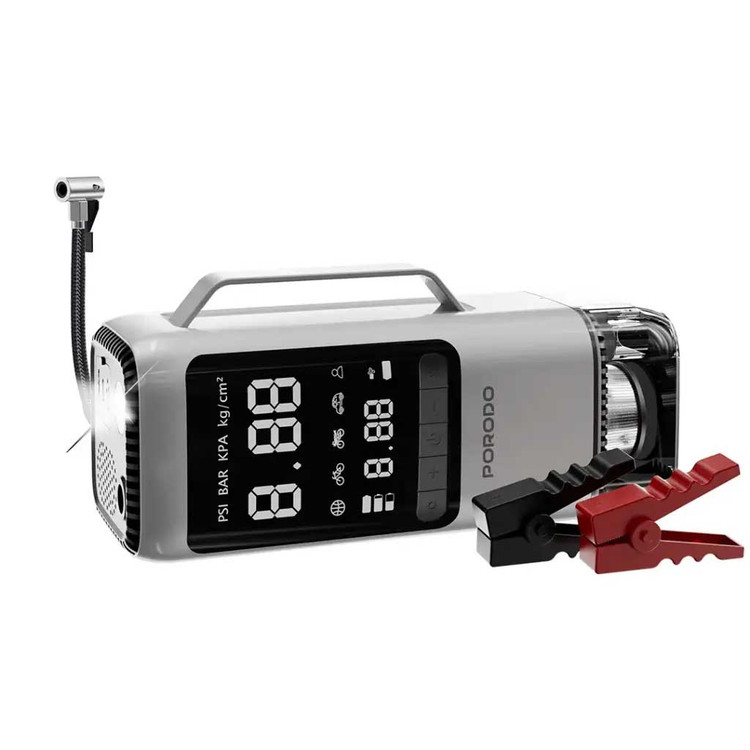 جامپ استارتر،پمپ باد و دمنده مکنده پرودو Porodo 6-in-1 Multi Function Power Tool PDPBFCH091