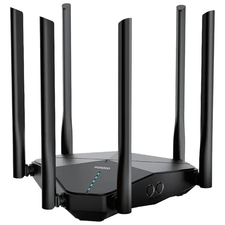 روتر بیسیم دو باند 6 آنتن 4G LTE پرودو Porodo Dual Band Portable Wi-Fi Router PDLFST207