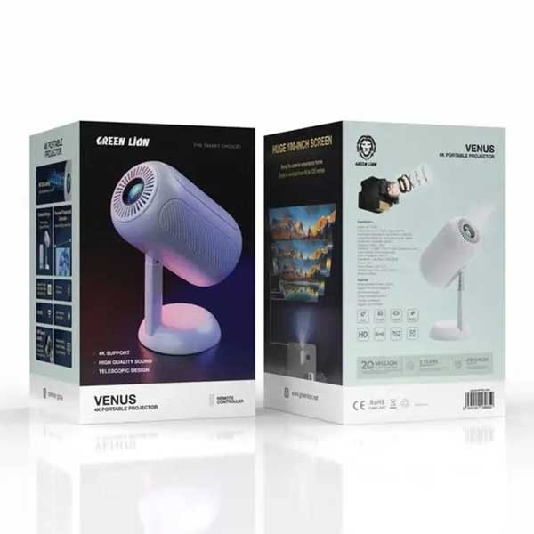 پروژکتور قابل حمل4k ونوس گرین لاین مدل GNVE4KPROJ