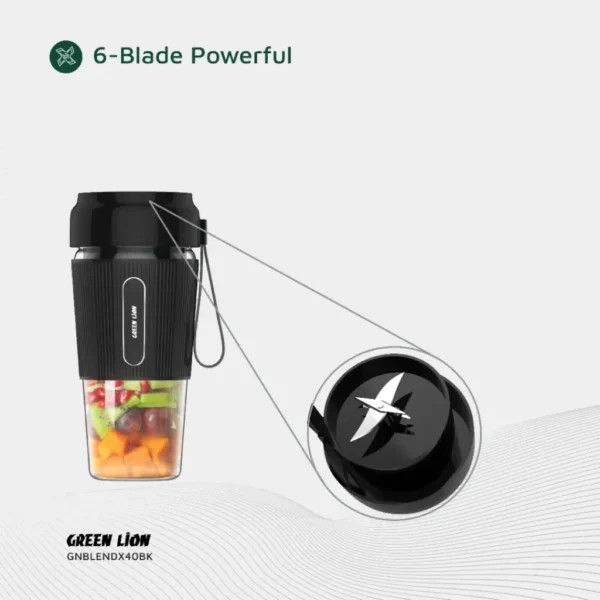 مخلوط کن و شیکر شارژی گرین لاین Green Lion G-Blend X Portable Juicer 0.3L 40W