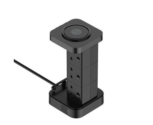 چند راهی برق و شارژر ال دی نیو مدل LDNIO SKW6457 با توان 2500W