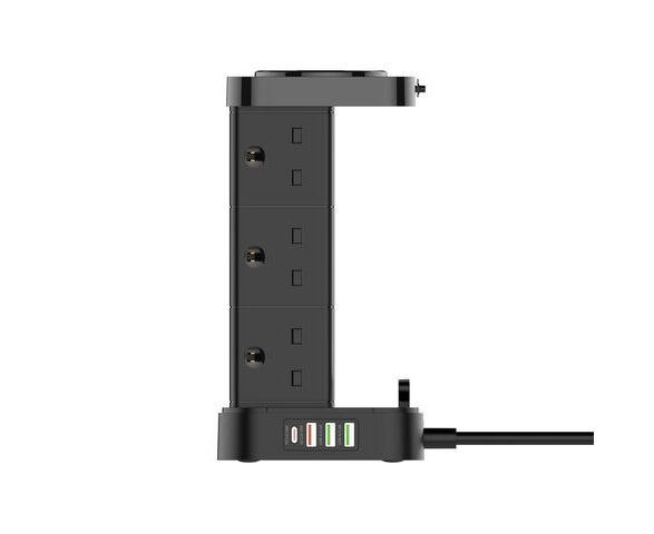 چند راهی برق و شارژر ال دی نیو مدل LDNIO SKW6457 با توان 2500W
