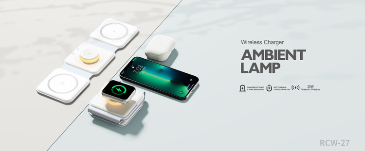 شارژر وایرلس رچی مدل Recci Wireless charger RCW-27 با حداکثر توان 15W