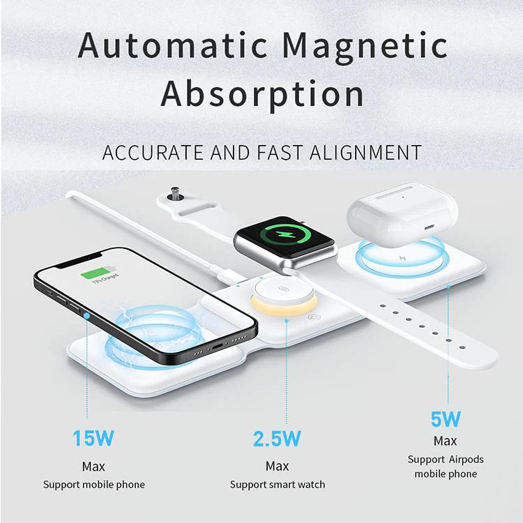 شارژر وایرلس رچی مدل Recci Wireless charger RCW-27 با حداکثر توان 15W