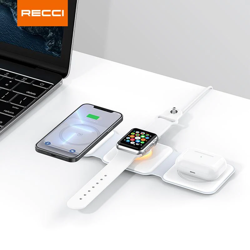 شارژر وایرلس رچی مدل Recci Wireless charger RCW-27 با حداکثر توان 15W