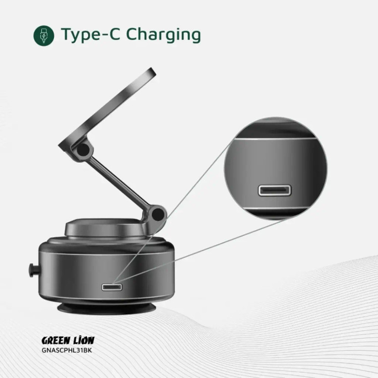 هولدر وکیومی گرین لاین Green Lion GNASCPHL31 GX-31 Auto Suction Phone Holder