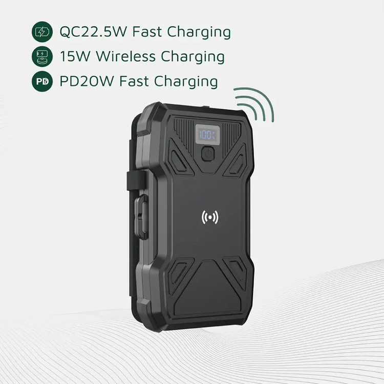 پاوربانک خورشیدی گرین لاین مدل Green Lion GNSOL5PN20-GL-PX27 Solar 5-Panel 20000mAh Power Bank