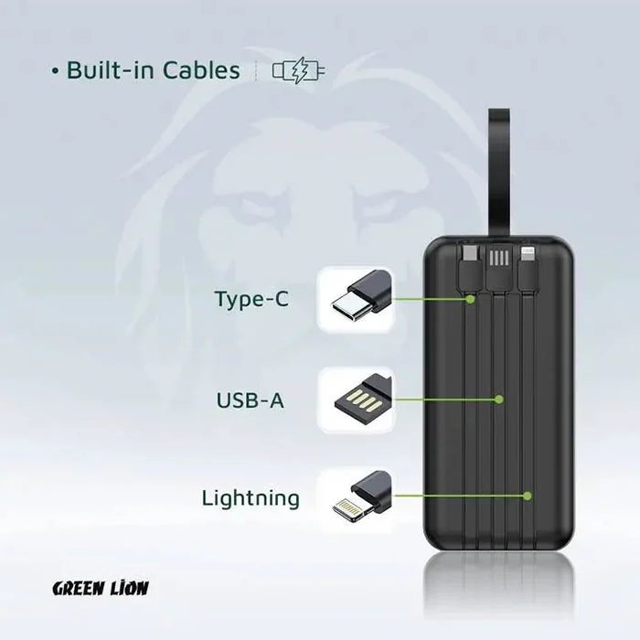 پاور بانک گرین لاین Green Lion GNPWT50KPB Power Tank Power Bank 50000mAh
