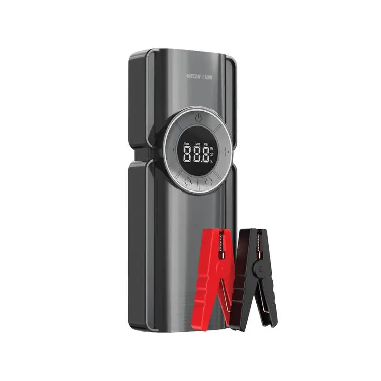 پاوربانک ۱۰۰۰۰ و کمپرسور باد و جامپ استارتر خودرو گرین لاین Green Lion GNJUMPSTR Portable Jump Starter