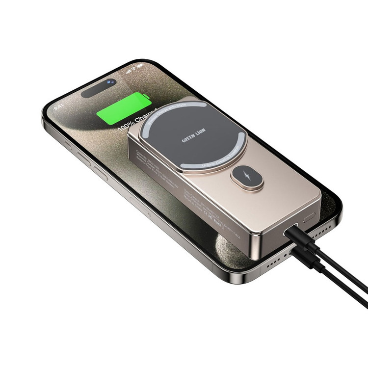 پاوربانک گرین لاین مدل Green Lion GNMTN10KPBTI Milton 10000mAh Powerbank