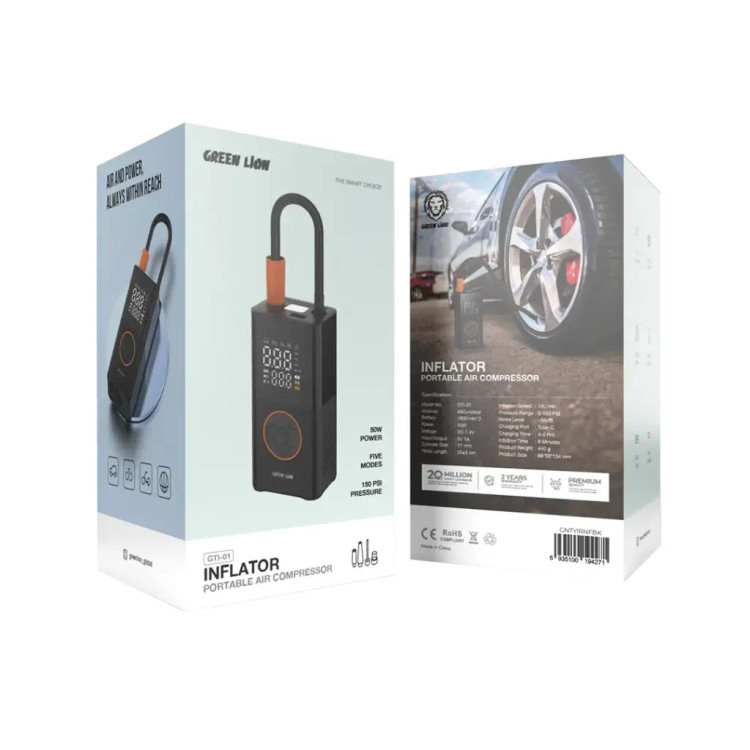 کمپرسور باد گرین لاین مدل Green Lion GTI-01 Inflator Portable Air Compressor