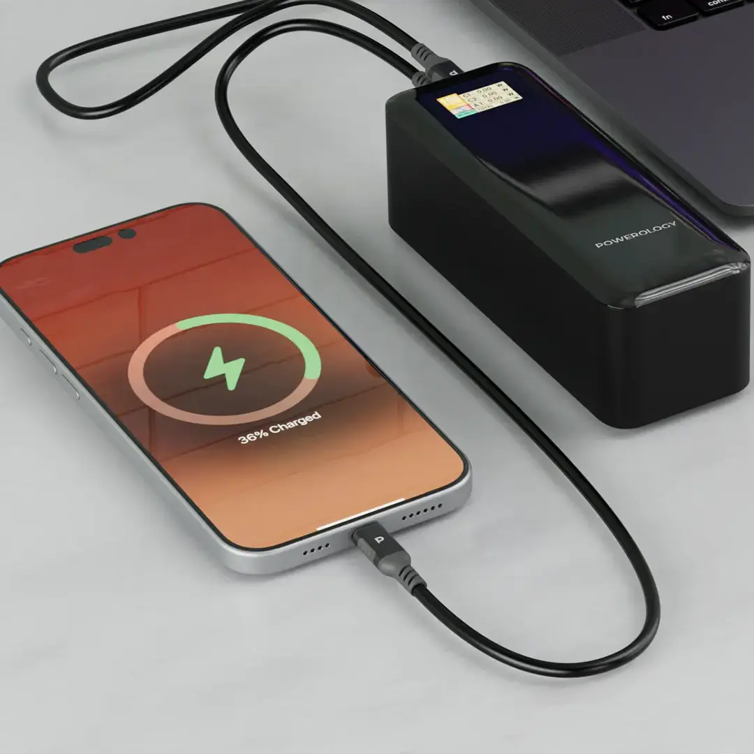 پاور بانک 140W پاورولوژی مدل Powerology NeuroVolt 27000mAh Power Bank PPBCHA90