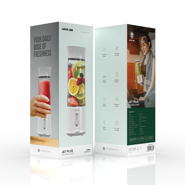 شیکر شارژی گرین لاین مدل Jet Plus ظرفیت ۵۰۰ میلی لیتر