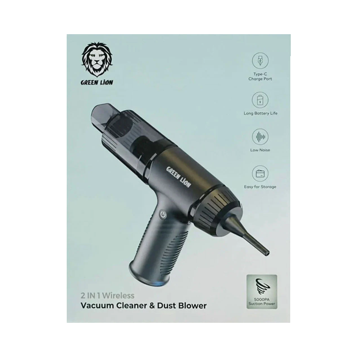 جاروبرقی بی سیم 2 در 1 و دمنده گرد و غبار گرین لاین Green lion 2 in 1 Wireless Vacuum Cleaner & Dust Blower 55w