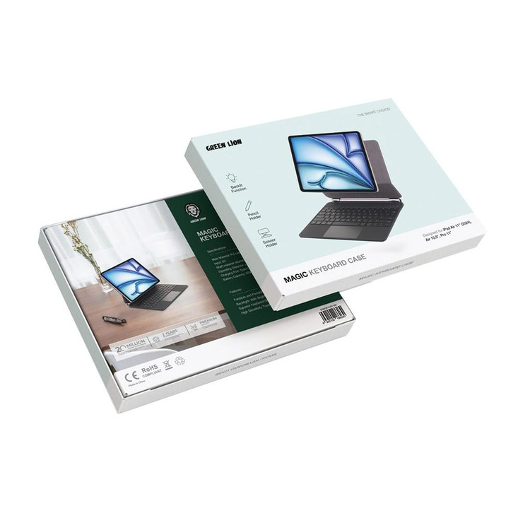 کیف کیبورد گرین لاین Magic Keyboard سازگار با iPad Air 10.9 (2020/2022), iPad Air 11 (2024/2024), iPad Pro 11 (2020/2021/2022)