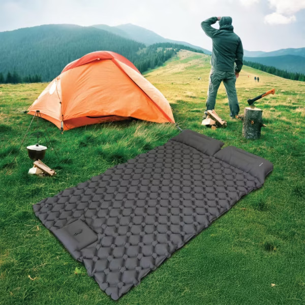 تشک بادی دو نفره گرین لاین مدل Double Air Bed Inflatable Air Mattress