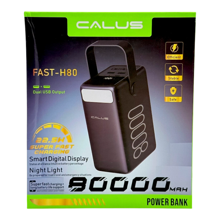 پاور بانک 80000 میلی آمپر ساعت کالوس مدل fast-h80
