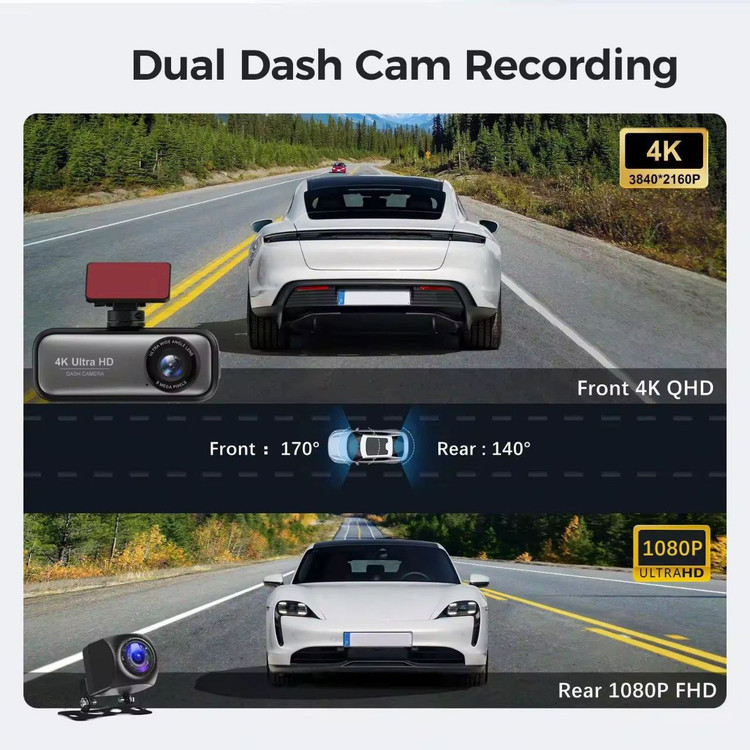 دوربین خودرو برند DISCOVERY با کیفیت ULTRA HD 4K