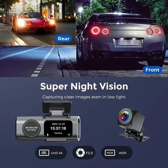 دوربین خودرو DISCOVERY کیفیت ULTRA HD 4K با جی پی اس