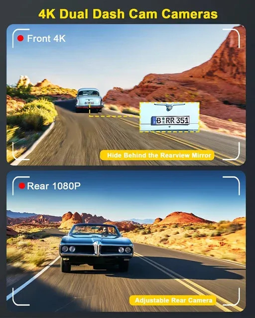 دوربین خودرو DISCOVERY کیفیت ULTRA HD 4K با جی پی اس
