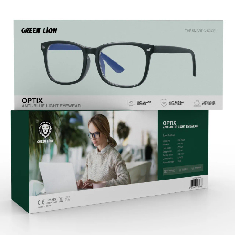 عینک محافظ نور آبی گرین لاین Green Lion Optix Anti-Blue Light Eyewear