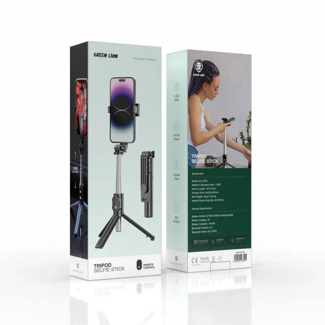 سهپایه و مونوپاد گرین لاین GREEN LION Tripod Selfie Stick -