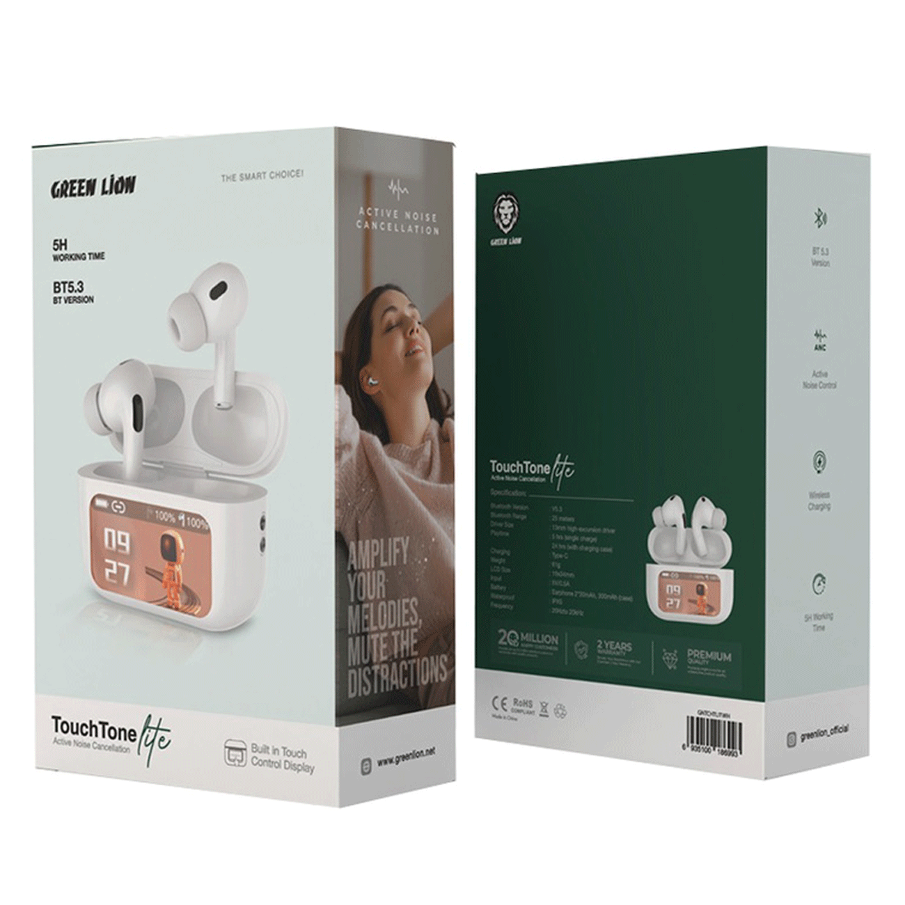 هدفون بی سیم گرین لاین Touch Tone Lite