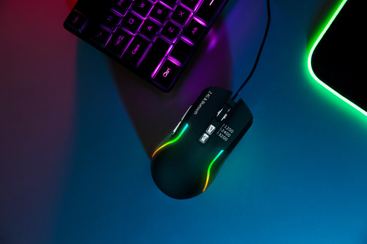 ماوس بی سیم گیمینگ گرین مدل GL-RM5 RGB