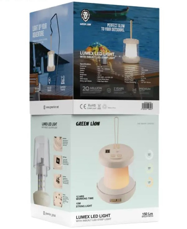 چراغ LED و ریسه ۱۰ متری گرین لاین مدل Lumex