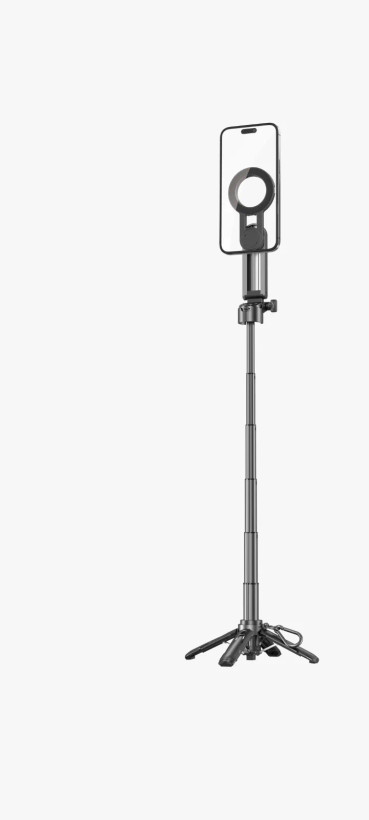 سه پایه و منوپاد مگسیف با چرخش 360 درجه پرودو(PDHSM34)Porodo Quad-Base Selfie Stick with 360° Full Angle Rotation - Black