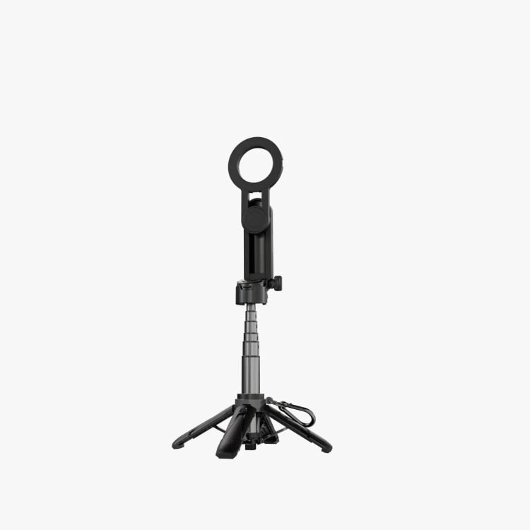 سه پایه و منوپاد مگسیف با چرخش 360 درجه پرودو(PDHSM34)Porodo Quad-Base Selfie Stick with 360° Full Angle Rotation - Black