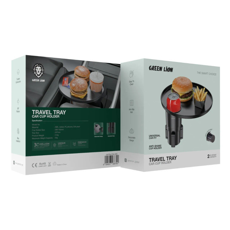 جا لیوانی خودرو گرین لاین مدل Travel Tray Car Cup Holder