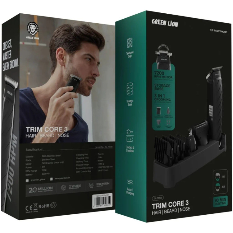 ماشین اصلاح گرین لاین مدل Trim Core 3 GNTM38TRM3