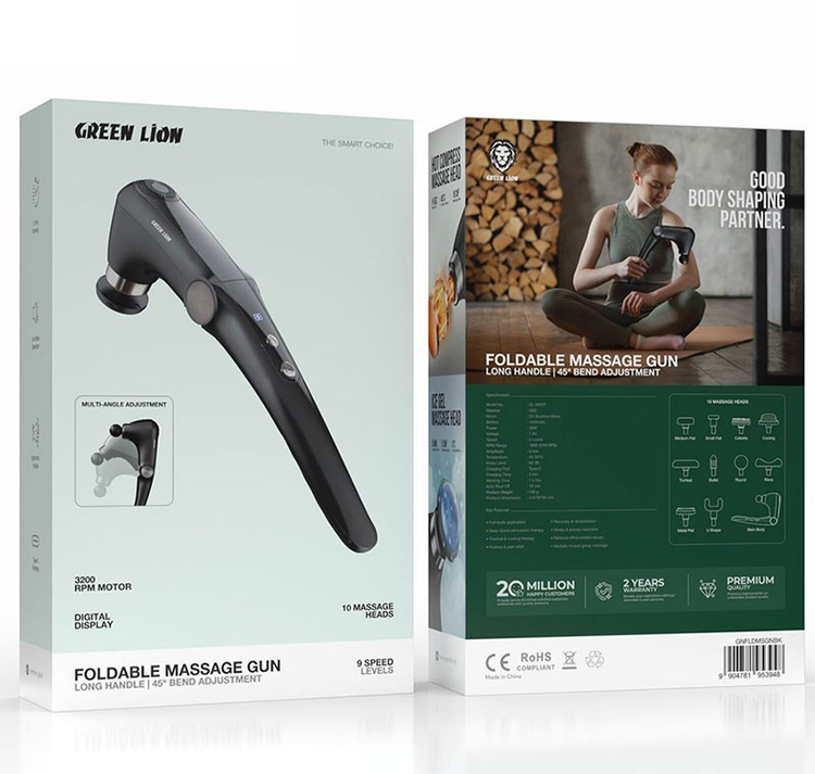 ماساژور دسته بلند گرین لاین Green Lion Foldable Massage Gun