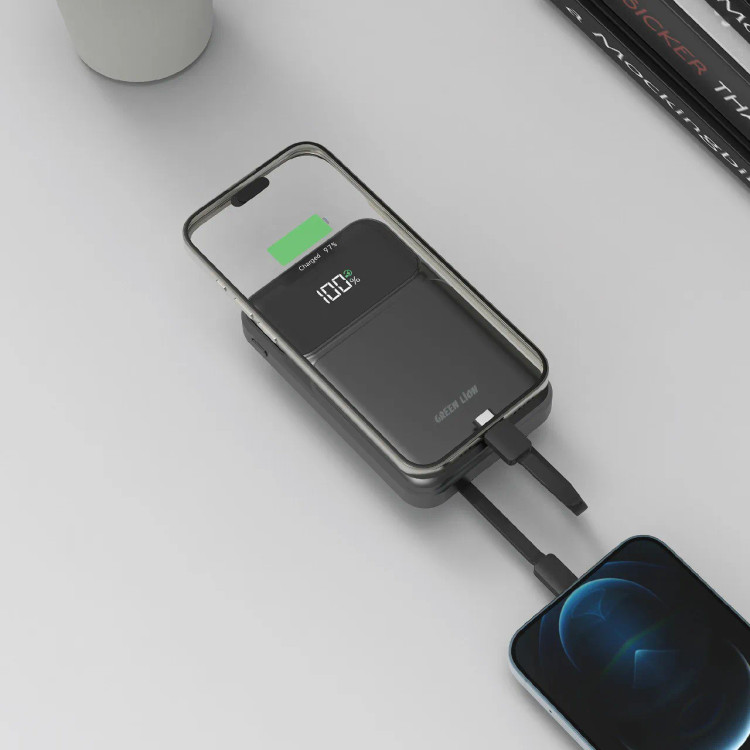 پاوربانک قابل حمل گرین لاین مدل INTEGRATED GL-PB36 ظرفیت 10000 میلی آمپر ساعت