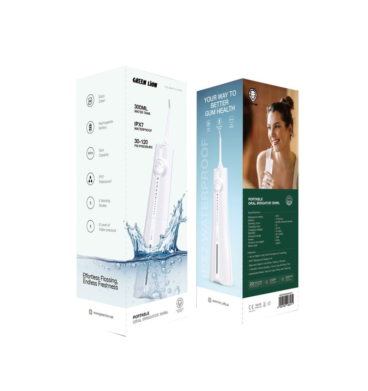 واتر جت دهانشوی 300 میلی گرین لاین Olal Irrigator
