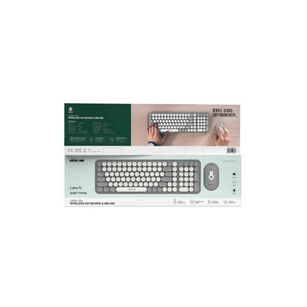 کیبورد و ماوس بی سیم گرین لاین مدل GKM-300