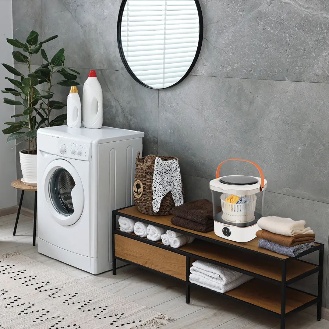 ماشین لباسشویی پرتابل گرین مدل GNMIWASH12L ظرفیت ۱۲ لیتر